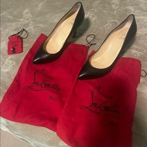 Christian Louboutin Pigalle 100 Leather Platform Pumps